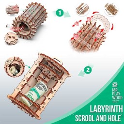 Mr. Playwood Labyrinth "Scroll & hole" 100 pieces