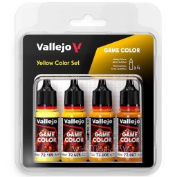 Game Color Yellow Color Set 4x18ml