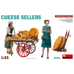 Miniart Figures Cheese Sellers 1:35