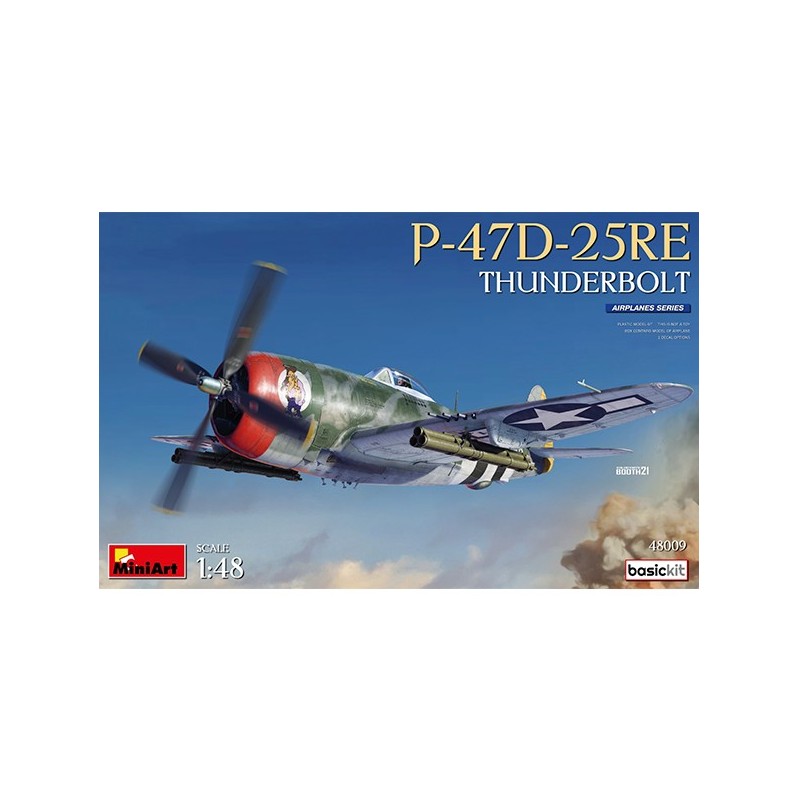 Miniart Plane P-47D-25RE Thunderbolt. Basic Kit 1:48