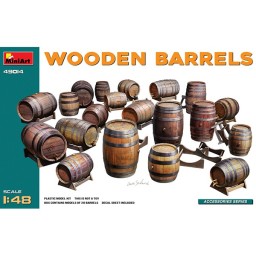 Miniart Accessories Wooden Barrels 1:48