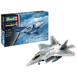 Revell Model Kit Plane Lockheed Martin F-22A Raptor 1:72