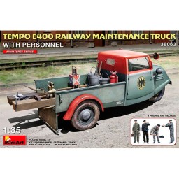 Miniart Vehículo Tempo E400 Railway Maintenance Truck Personnel 1/35
