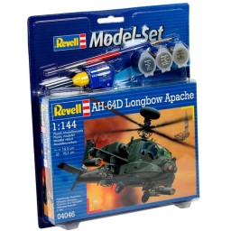 Revell Model Set Helicóptero AH-64D Longbow Apache 1:144