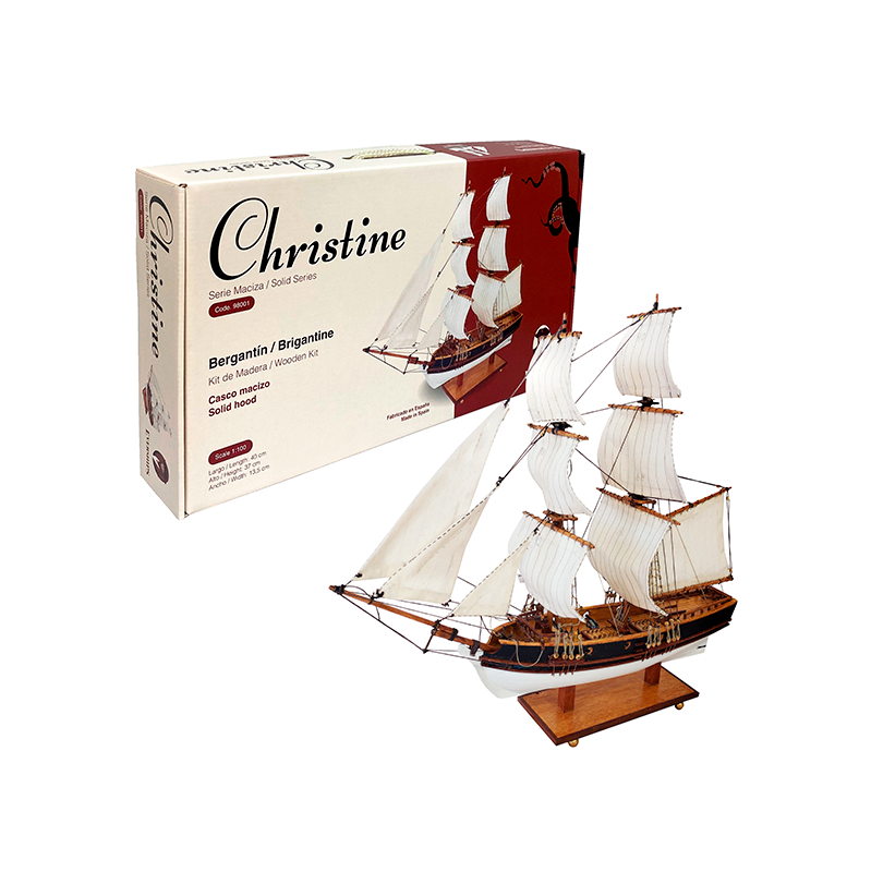 Everships wooden kit Solid Series Christine 1:100