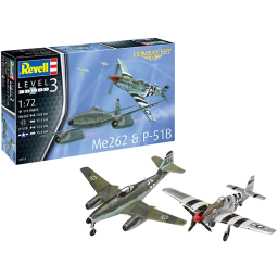 Revell Maqueta Set Aviones Messer. Me262 & P-51B Mustang 1:72