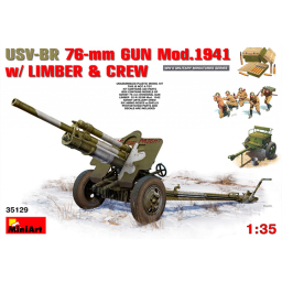 Miniart Accessories USV-BR 76mm Gun Mod.1941 Crew 1/35