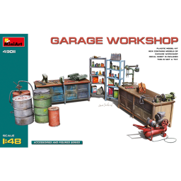 Miniart Accesorios Garage Workshop 1/48
