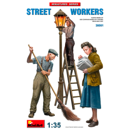 Miniart Figures Street Workers 1/35