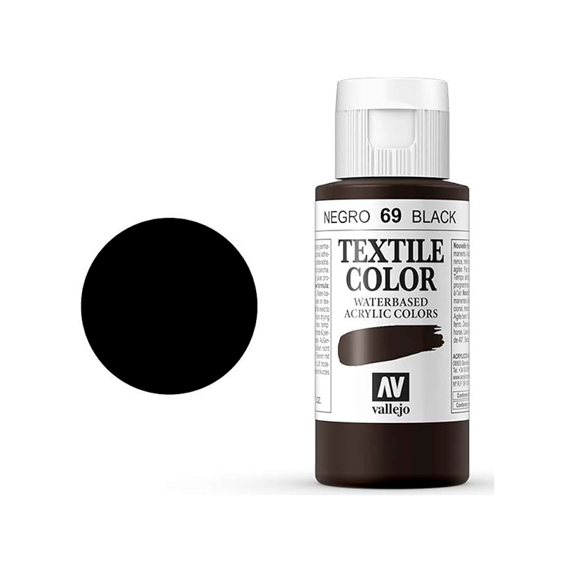 Vallejo Textil Color Negro 60 ml