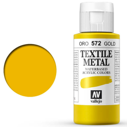 Vallejo Textil Color Metalizado Oro 60 ml