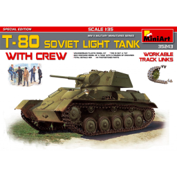 Tanque T80 Soviet Light+Crew Sp Edit 1/35