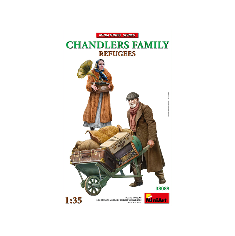 Miniart Figuras Refugees. Chandlers Family 1/35