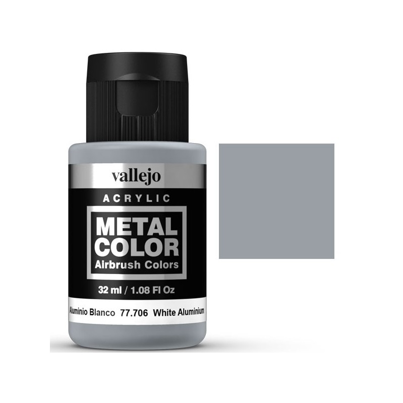 Metal Color Vallejo Aluminio Blanco32ml