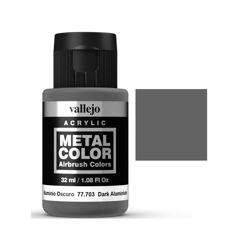 Metal Color Vallejo Aluminio Oscuro 32ml