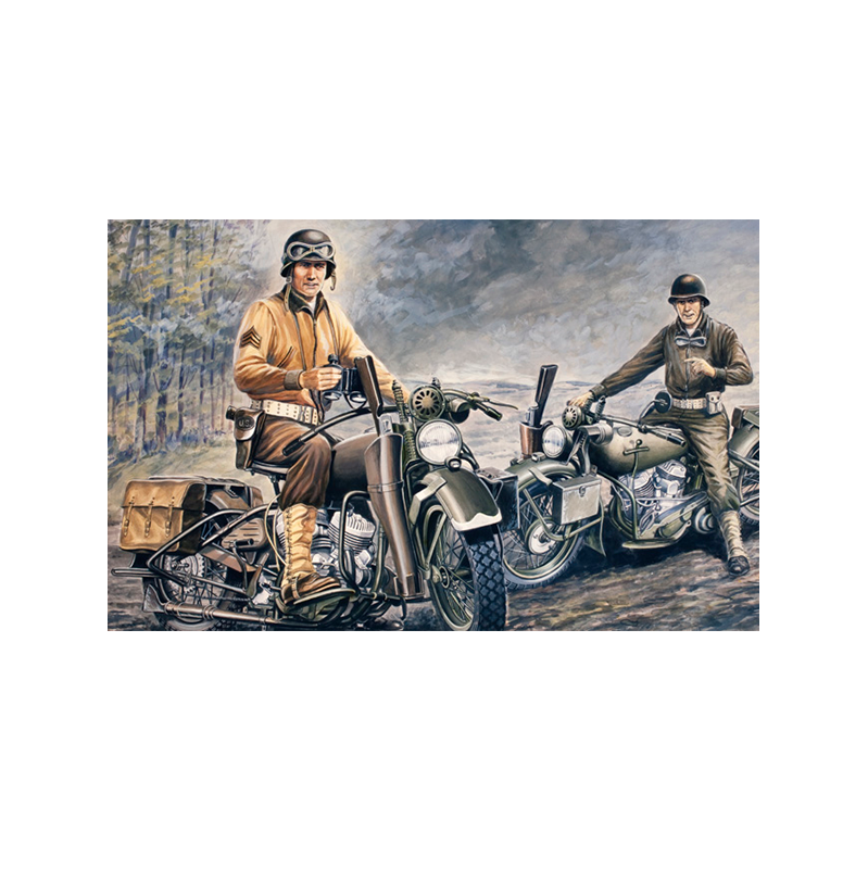 Italeri Moto militar U.S. Motorcycles WW2 1:35