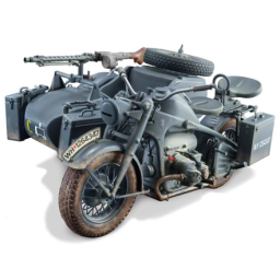Italeri Moto militar Zundapp KS 750 with sideCars 1:9