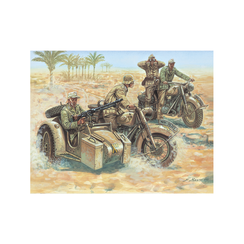 Italeri Fig. Soldados German Motorcycles (WWII) 1:72