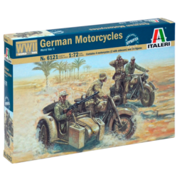 Italeri FIgures Soldiers German Motorcycles (WWII) 1:72