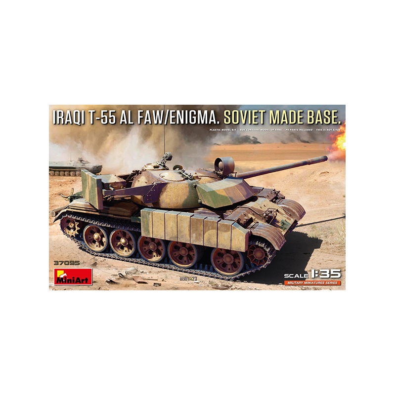 Miniart Tank Iraqi T-55 Al Faw/Enigma. Soviet Made Base 1/35