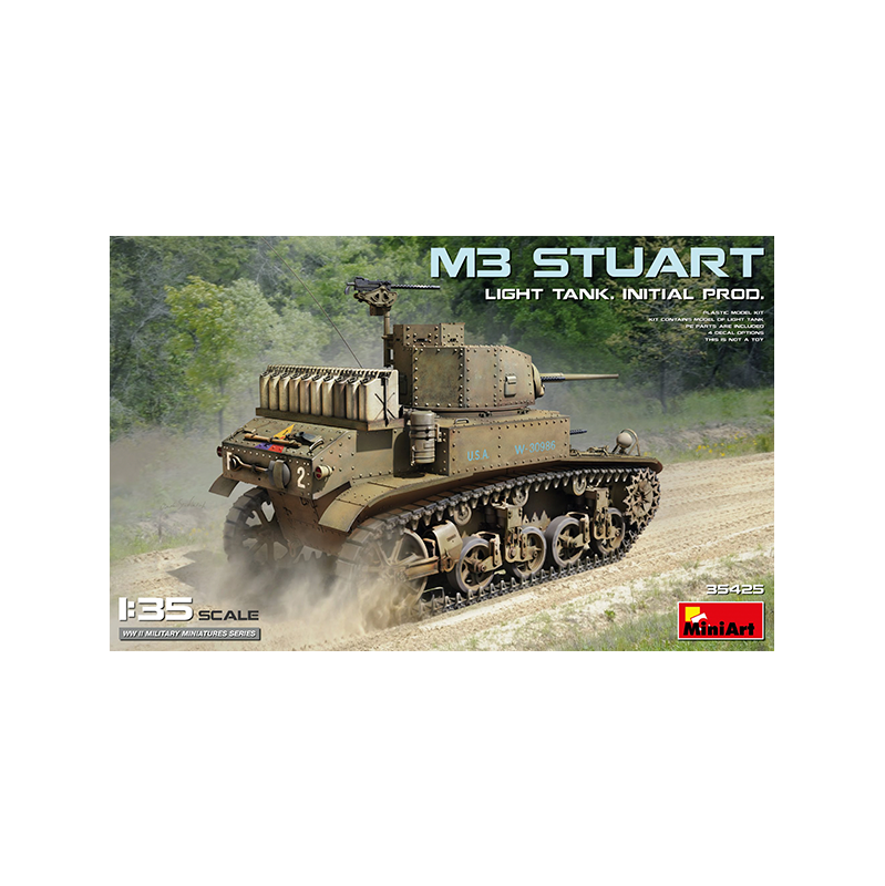 Miniart Tanque M3 Stuart Light Tank. Initial Prod. 1/35
