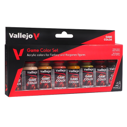 Vallejo Set 8 Game Color Skin Tone 18 ml