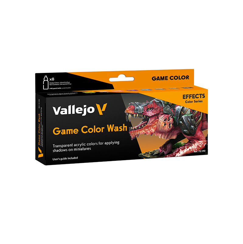 Vallejo Set 8 Game Color Game Color Wash 18 ml