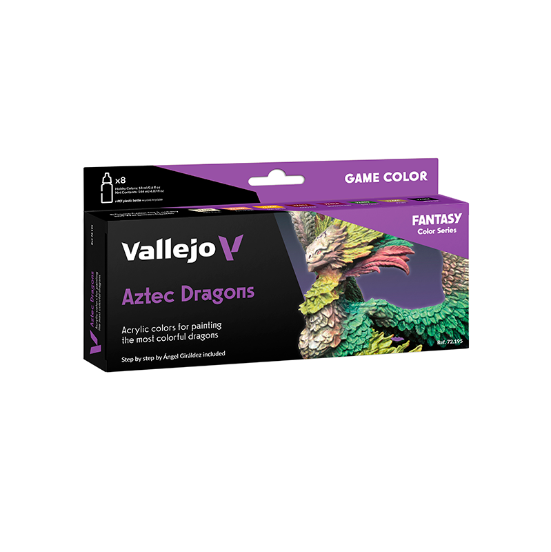 Vallejo Set 8 Game Color Aztec Dragons 18 ml