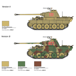 Italeri Tank Sd. Kfz. 171 Panther Ausf. A 1:56