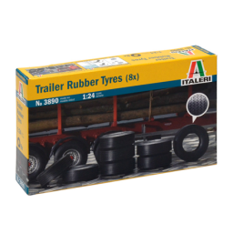 *Italeri Camión Trailer Rubber Tyres (8x) 1:24