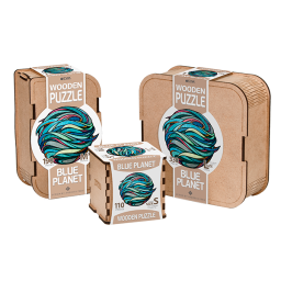 EWA Puzzle Blue Planet (S) 110 pieces wooden box