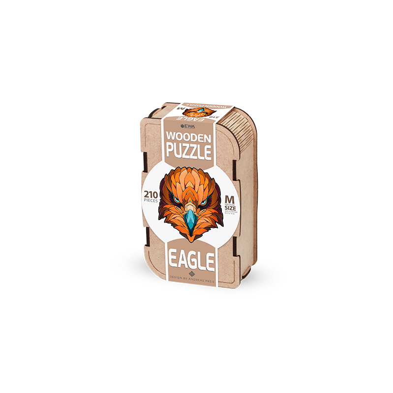 EWA Puzzle Águila (M) 210 piezas caja de madera