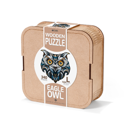 EWA Puzzle Eagle Owl (L) 340 pieces wooden box