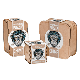 EWA Puzzle Chimp (L) 300 pieces wooden box