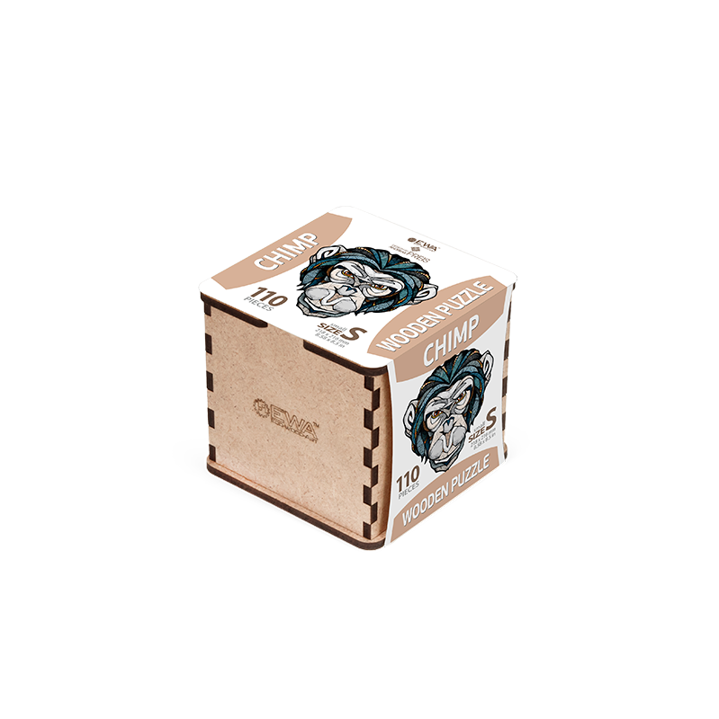 EWA Puzzle Chimp (S) 110 pieces wooden box