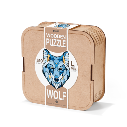 EWA Puzzle Lobo (L) 510 piezas caja de madera