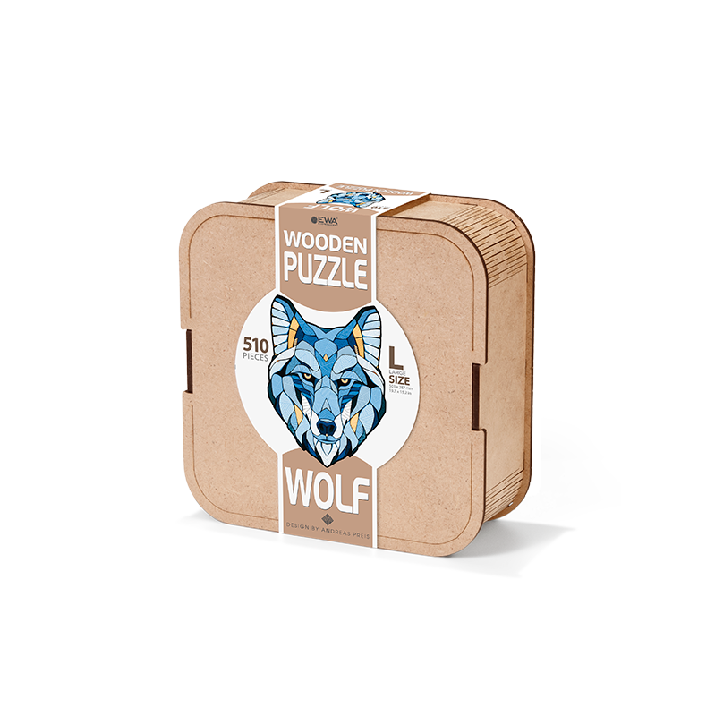 EWA Puzzle Wolf (L) 510 pieces wooden box