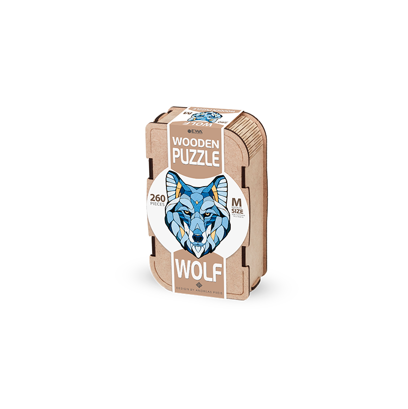 EWA Puzzle Wolf (M) 260 pieces wooden box