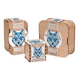 EWA Puzzle Wolf (S) 140 pieces wooden box