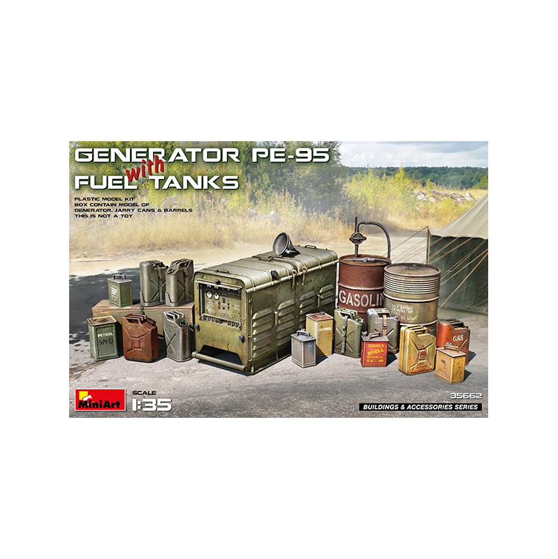 Miniart Accessories Generator PE-95 with Fuel Tanks 1/35