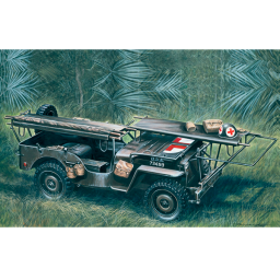 Italeri Military Vehicle ¼ Ton 4x4 Ambulance Jeep 1:35