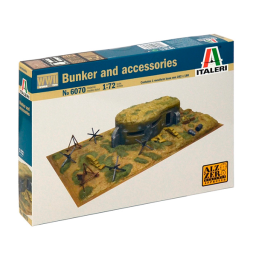 Italeri Acc.diorama Bunker and accessories (WWII) 1:72