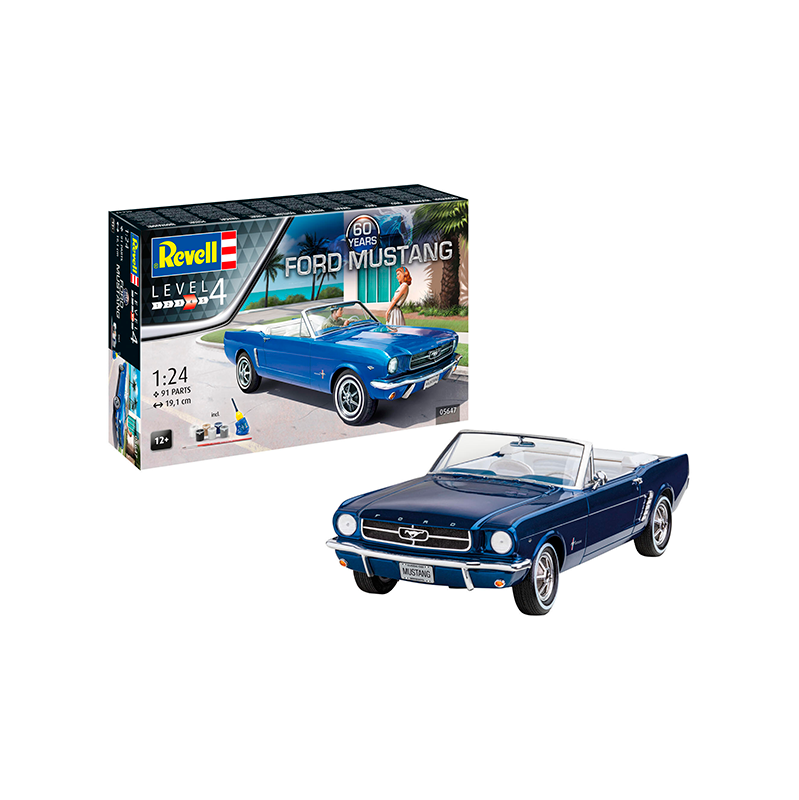 Revell Model with accessories Car Ford Mustang 60th Anniversary 1:24